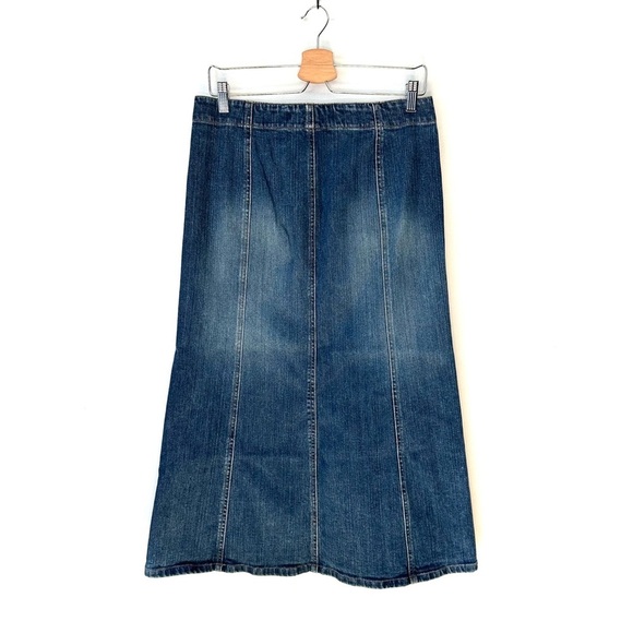 Gap | Y2K Vintage Jean Maxi Skirt Size 10 - Picture 3 of 7